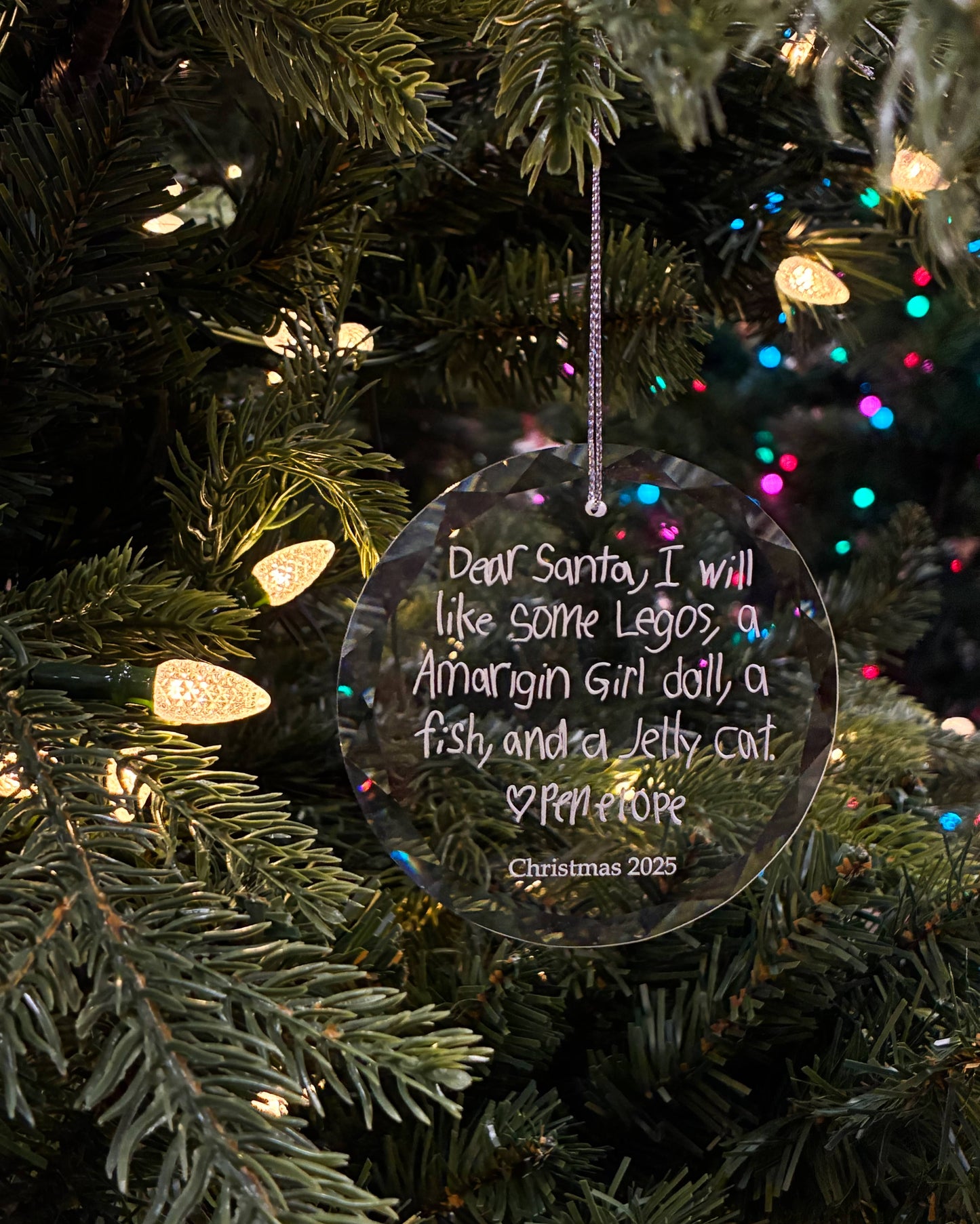 Personalized Glass Ornament